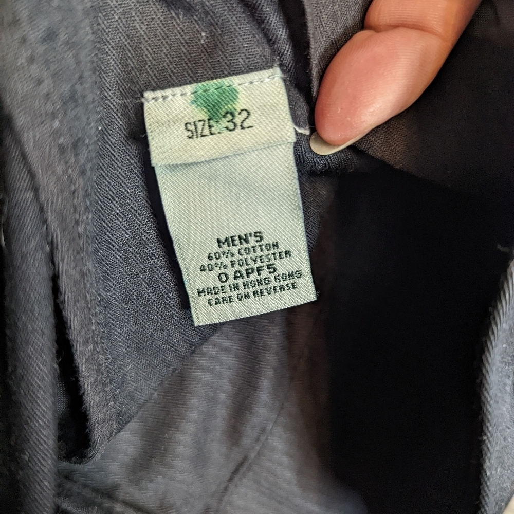 L.L. Bean O APF5 men's black dress slacks size 32 - Picture 8 of 8